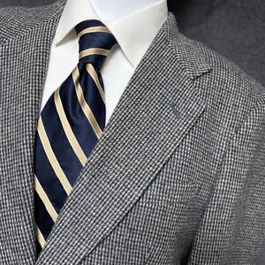 Context Sport Coat 40R Gray Wool Speckled Tweed Check Blazer Jacket USA Classic